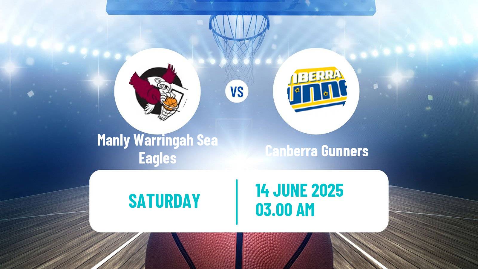 Basketball Australian NBL1 East Manly Warringah Sea Eagles - Canberra Gunners