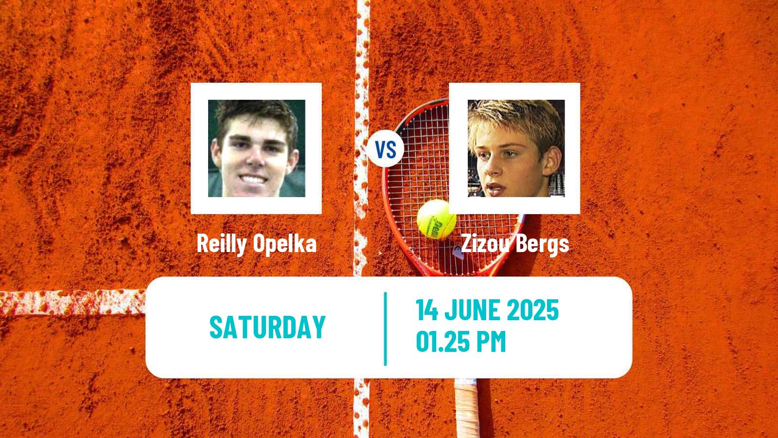 Tennis ATP Hertogenbosch Reilly Opelka - Zizou Bergs