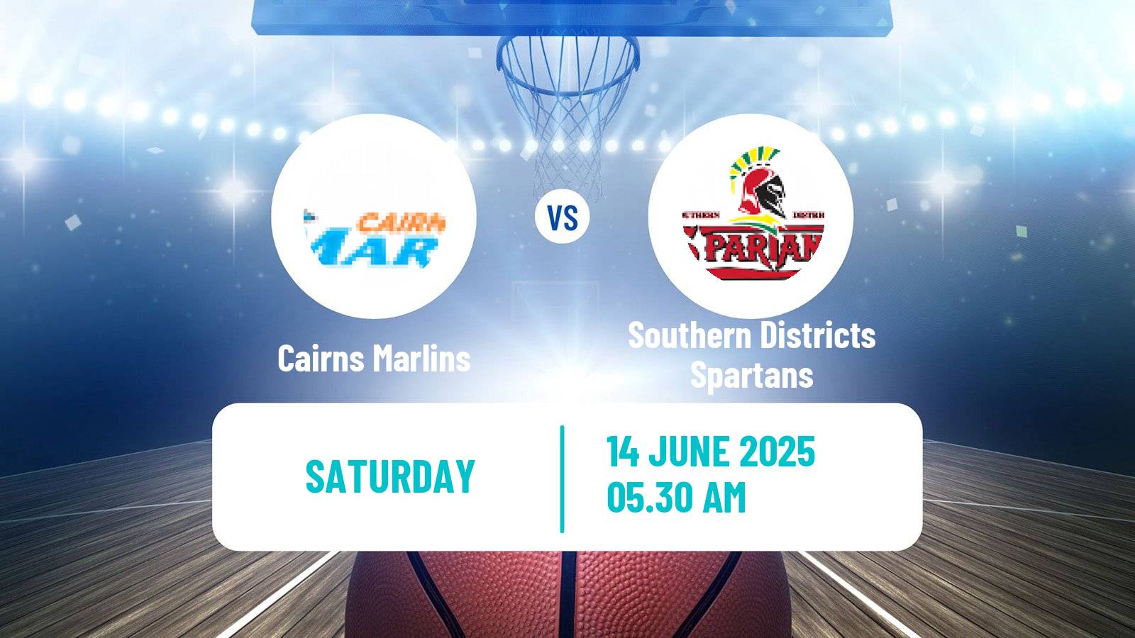 Basketball Australian NBL1 North Cairns Marlins - Southern Districts Spartans