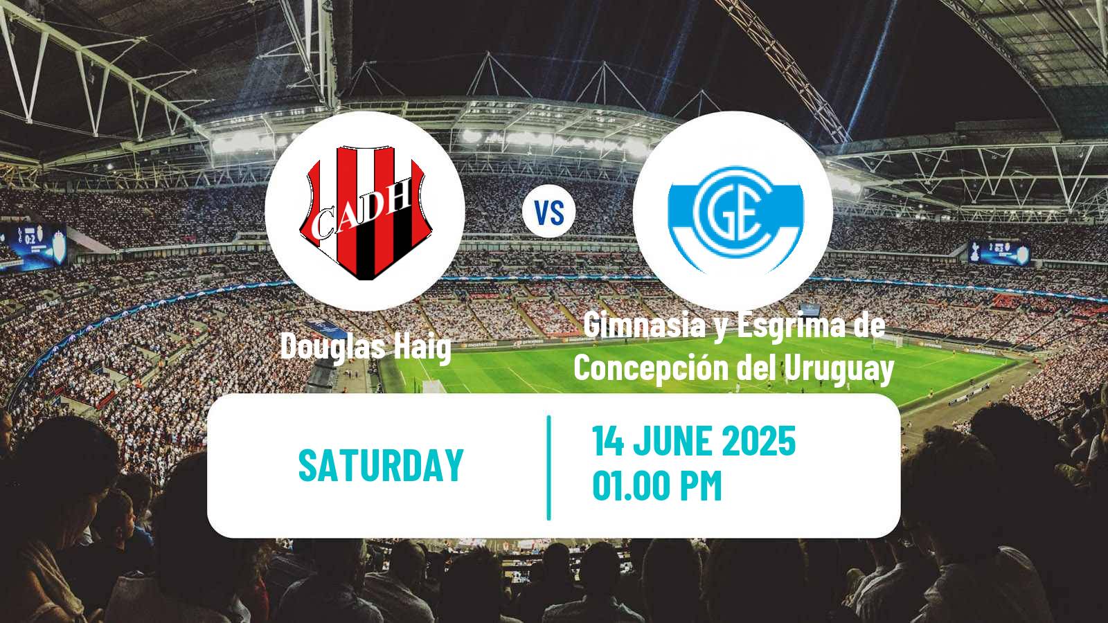 Soccer Argentinian Torneo Federal Douglas Haig - Gimnasia y Esgrima de Concepción del Uruguay
