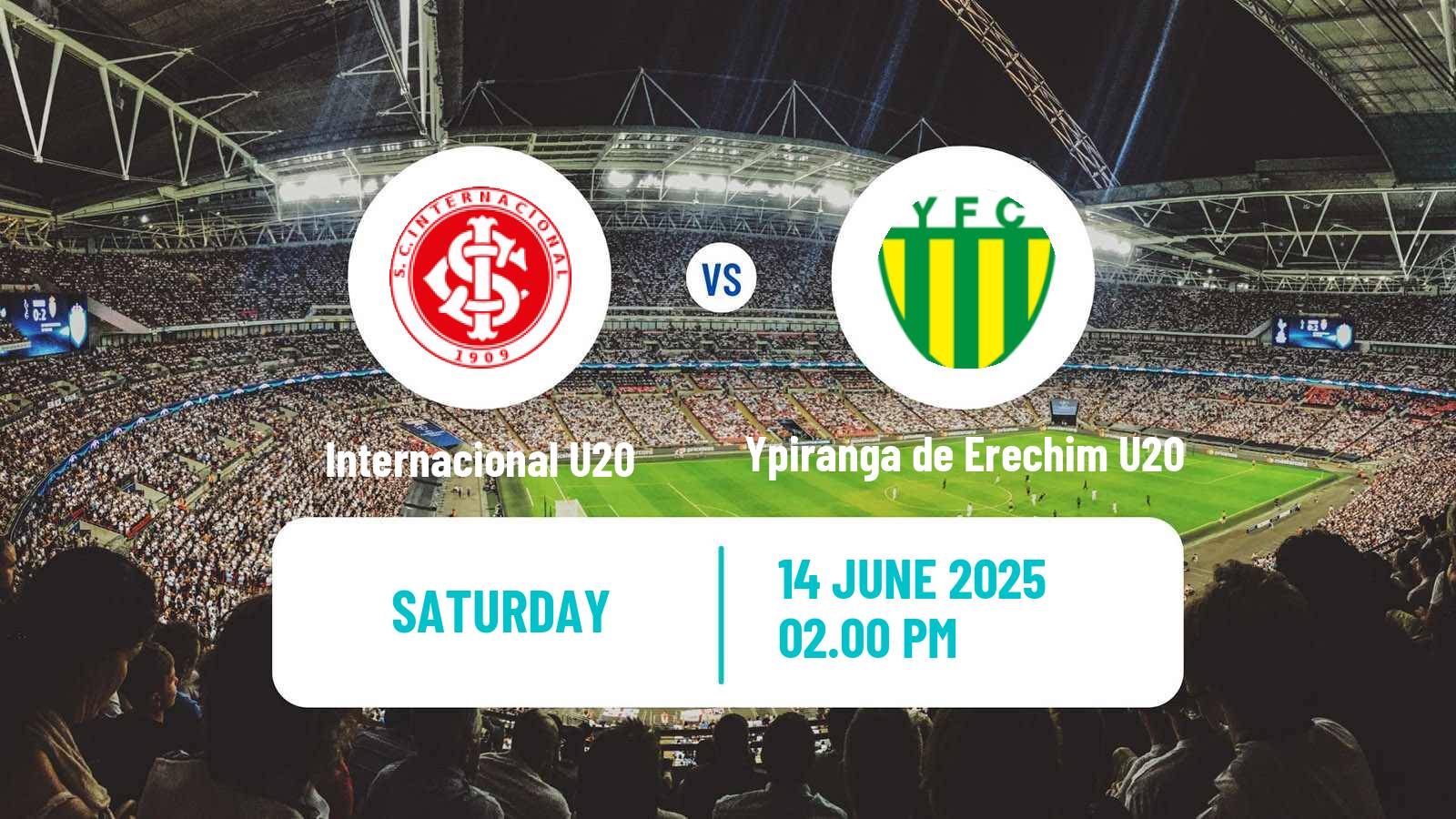 Soccer Brazilian Gaucho U20 Internacional U20 - Ypiranga de Erechim U20