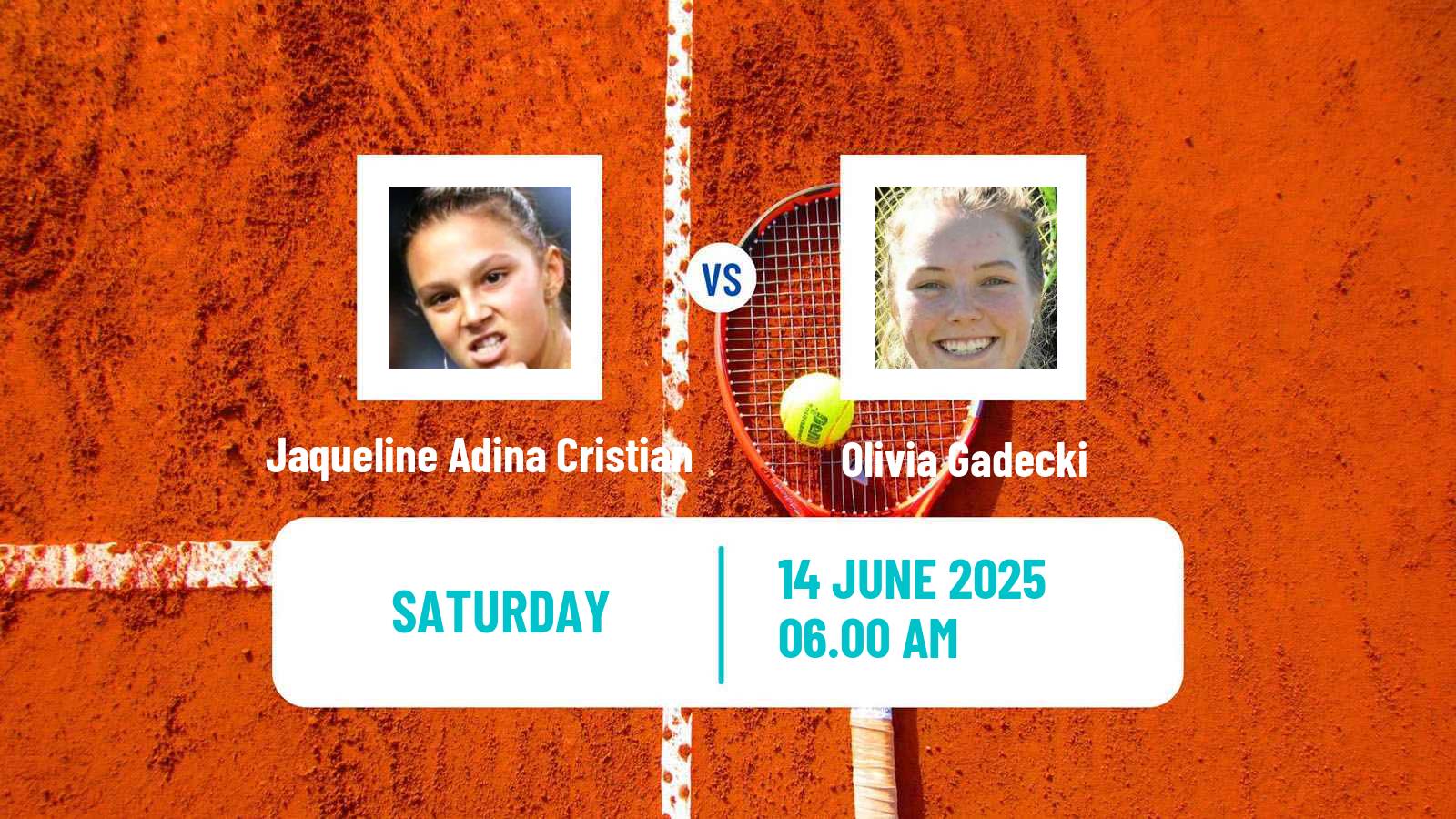 Tennis WTA Nottingham Jaqueline Adina Cristian - Olivia Gadecki
