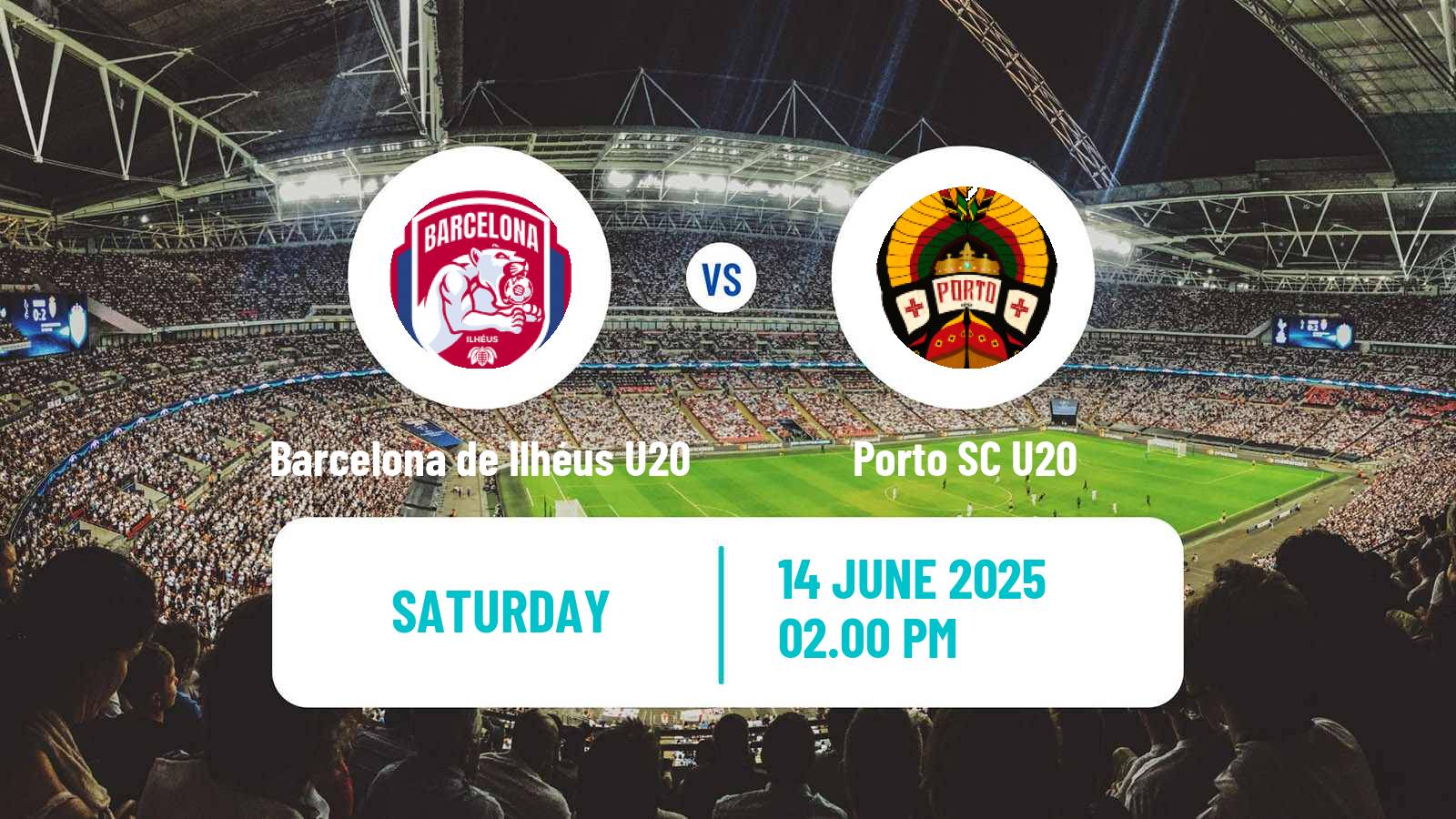 Soccer Brazilian Baiano U20 Barcelona de Ilhéus U20 - Porto SC U20