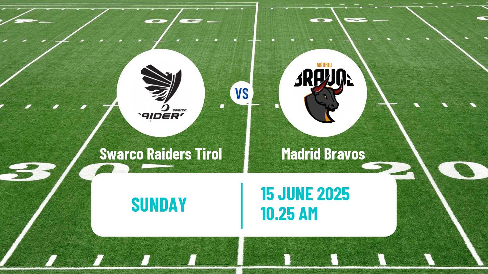American football European League of American Football Swarco Raiders Tirol - Madrid Bravos