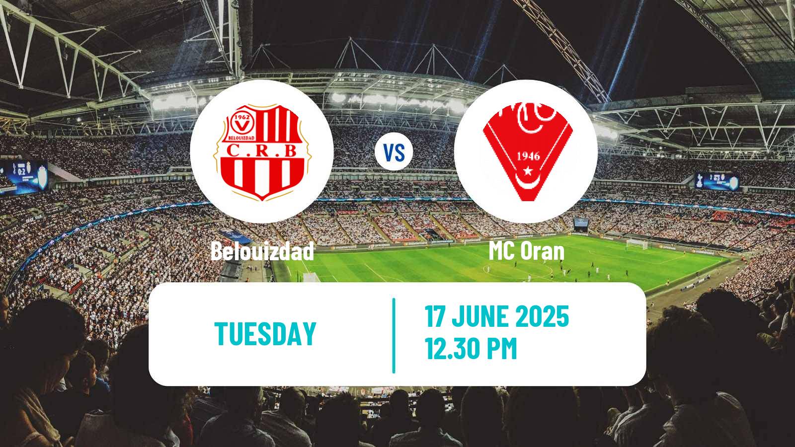 Soccer Algerian Ligue 1 Belouizdad - Oran