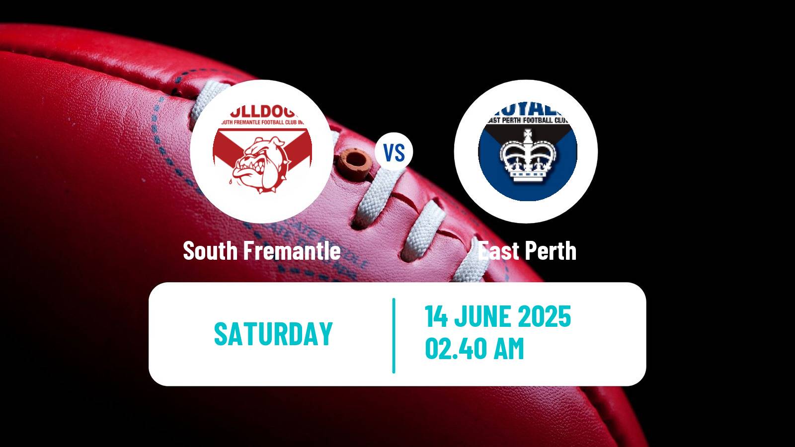 Aussie rules WAFL South Fremantle - East Perth