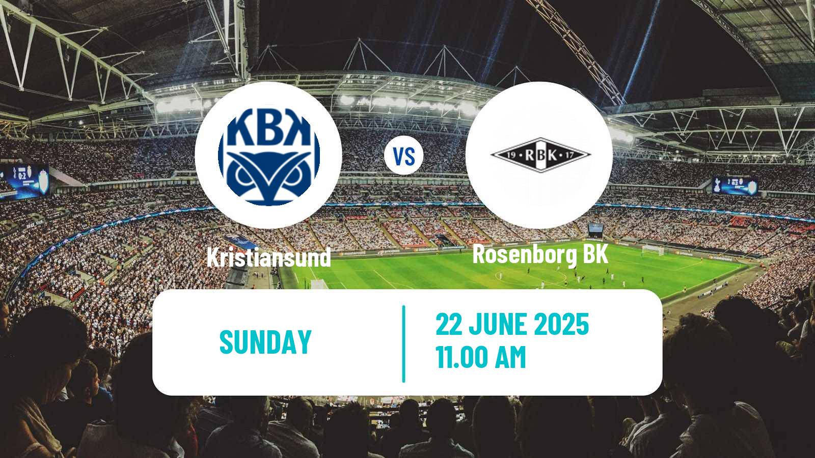 Soccer Norwegian Eliteserien Kristiansund - Rosenborg