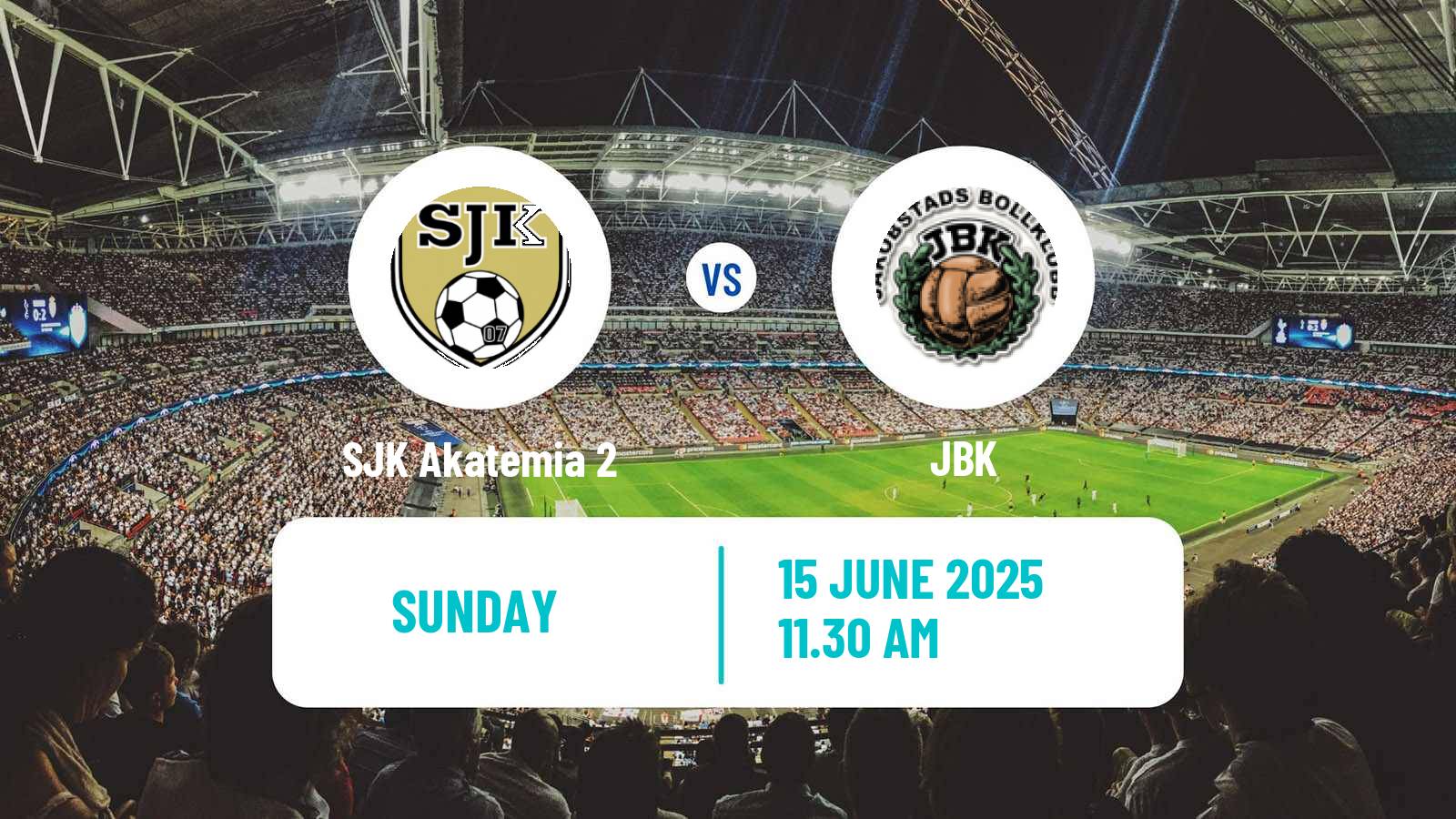 Soccer Finnish Kakkonen Group C SJK Akatemia 2 - JBK