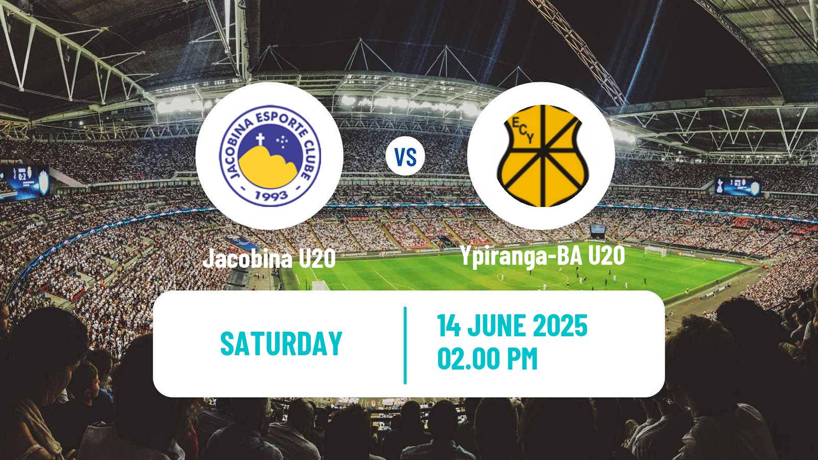 Soccer Brazilian Baiano U20 Jacobina U20 - Ypiranga-BA U20
