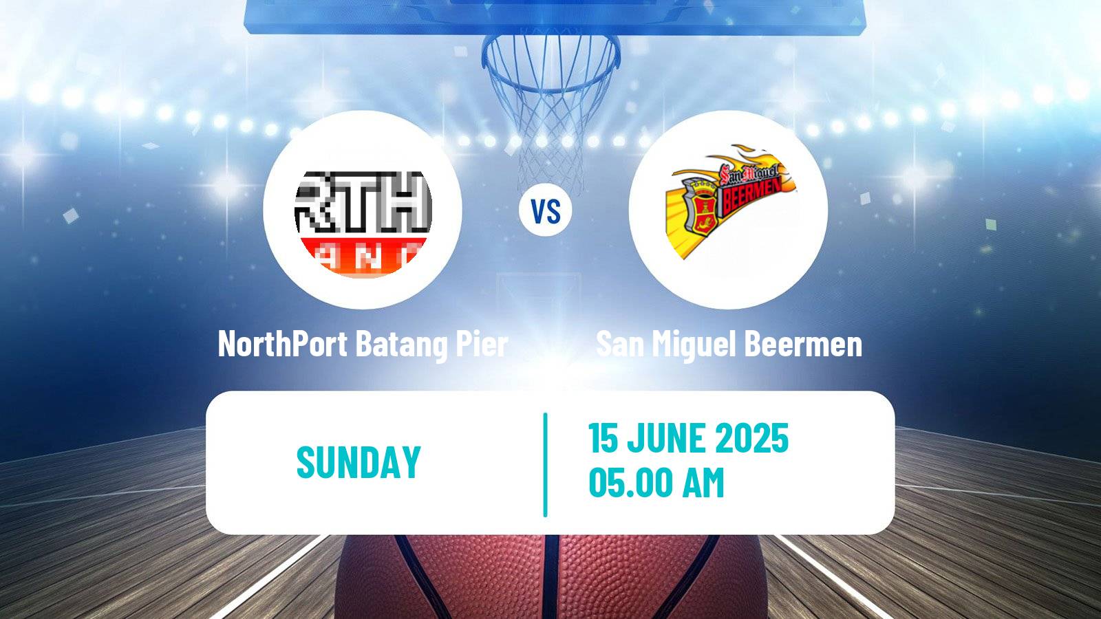 Basketball Philippines Cup NorthPort Batang Pier - San Miguel Beermen