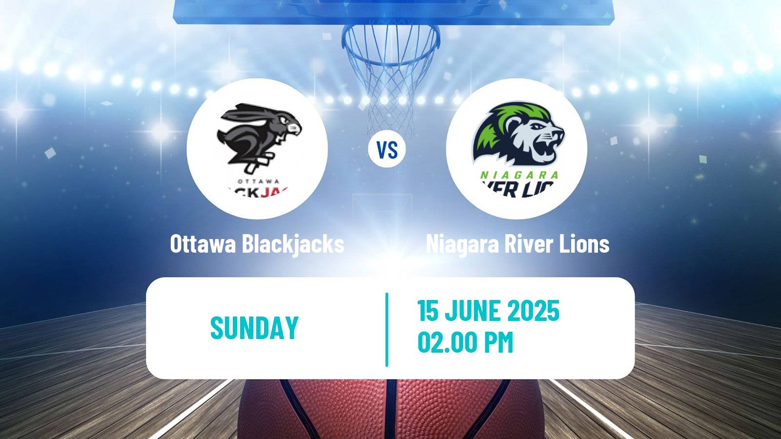Basketball Canadian CEBL Ottawa Blackjacks - Niagara River Lions