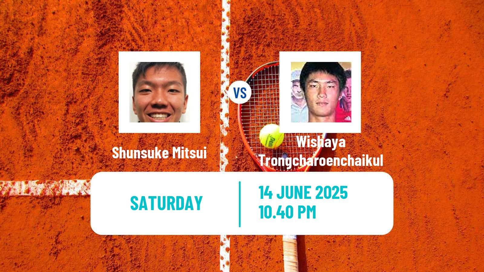 Tennis ITF M15 Luan 8 Men Shunsuke Mitsui - Wishaya Trongcharoenchaikul