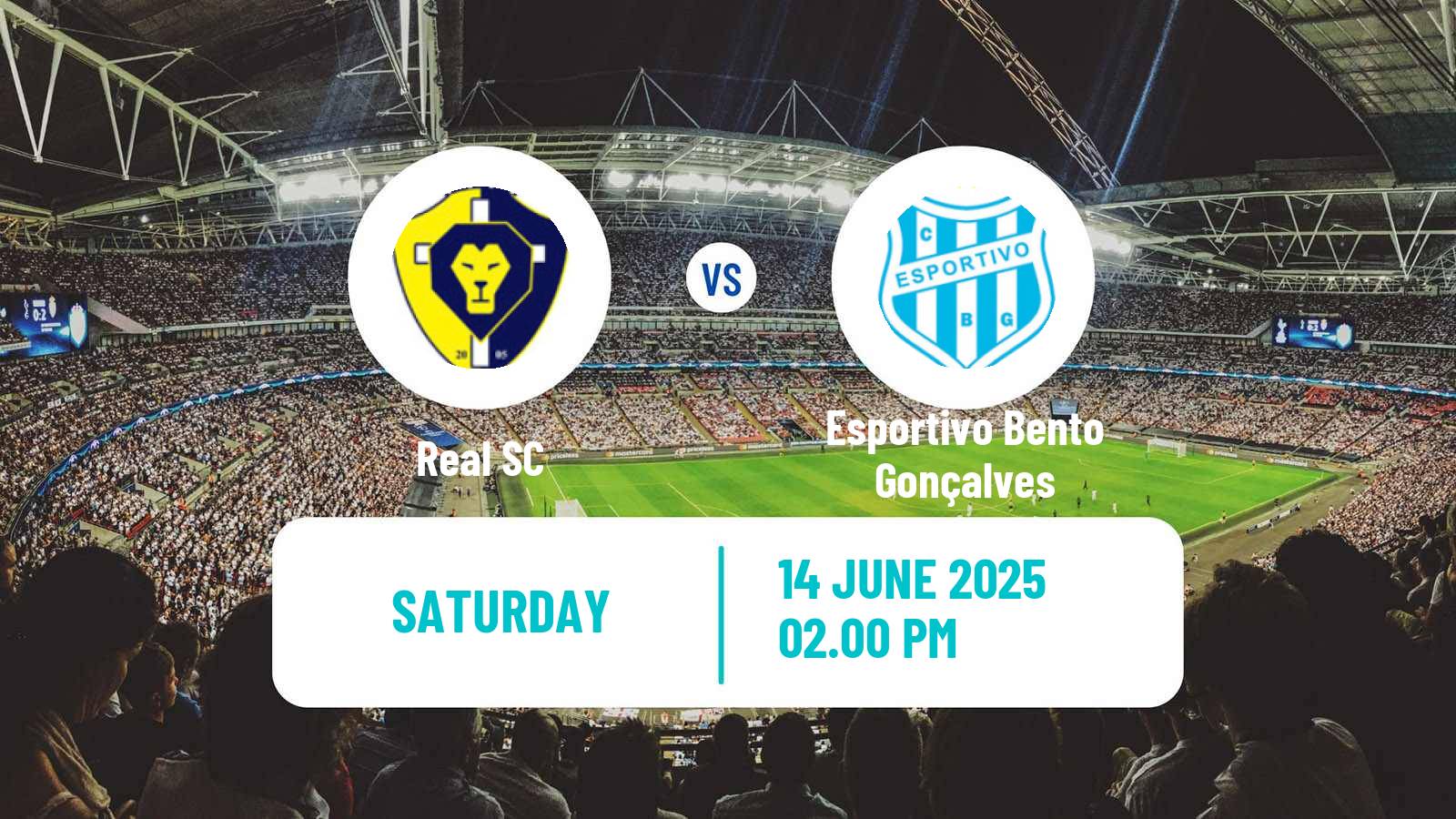 Soccer Brazilian Campeonato Gaucho 2 Real SC - Esportivo Bento Gonçalves