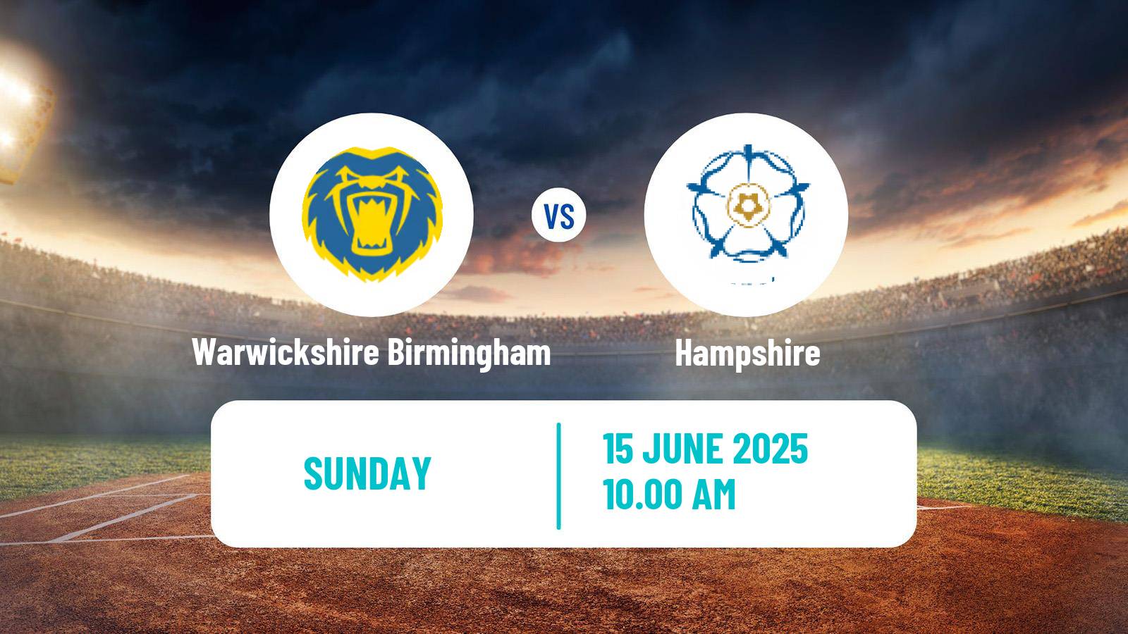 Cricket Vitality Blast Women Warwickshire Birmingham - Hampshire