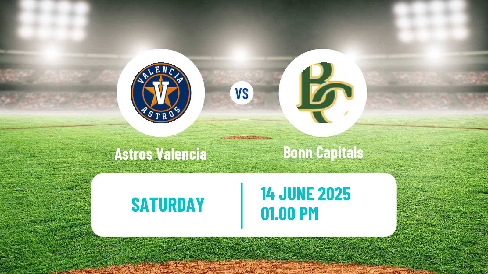 Baseball Champions Cup Baseball Astros Valencia - Bonn Capitals