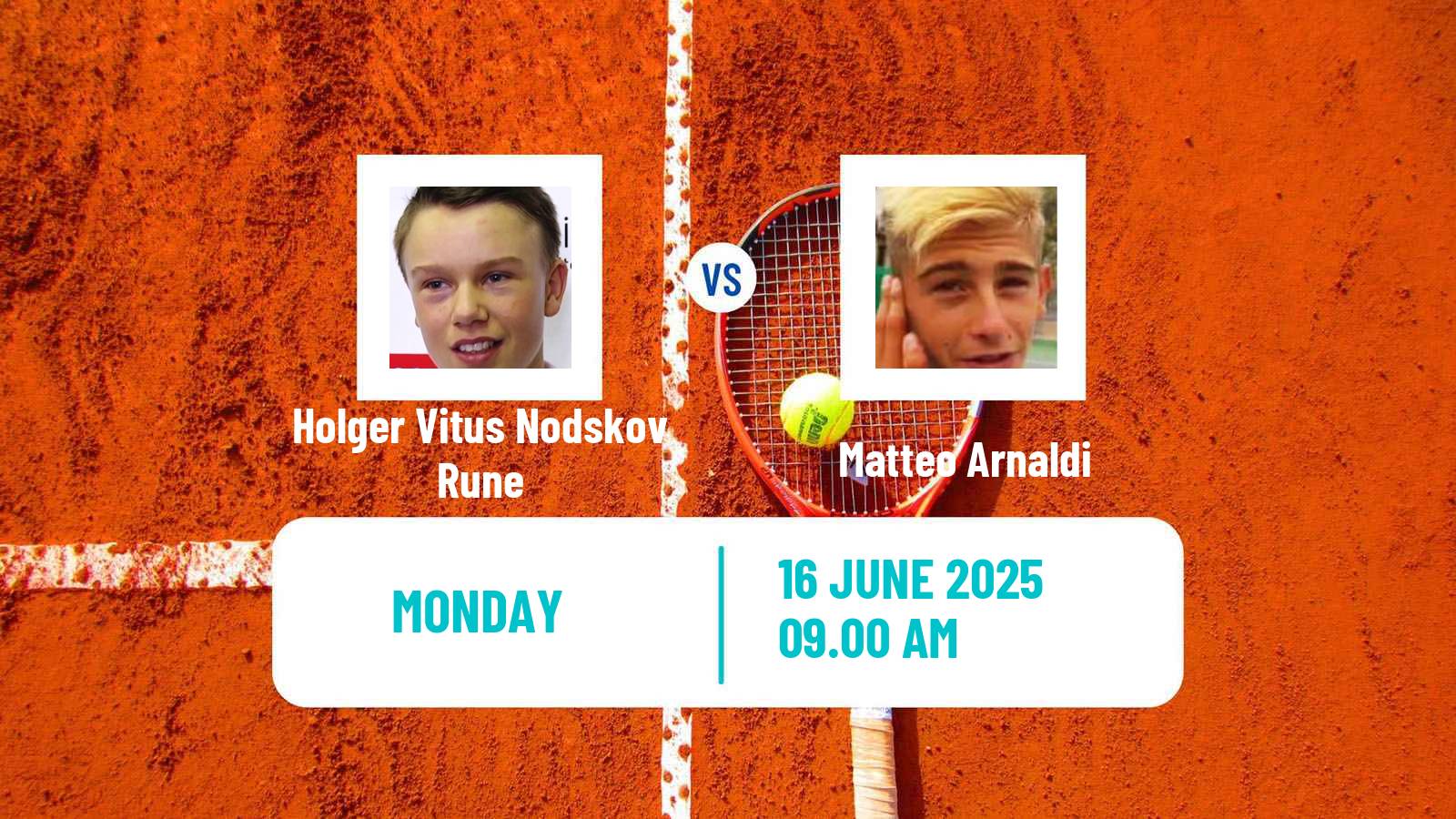 Tennis ATP London Holger Vitus Nodskov Rune - Matteo Arnaldi