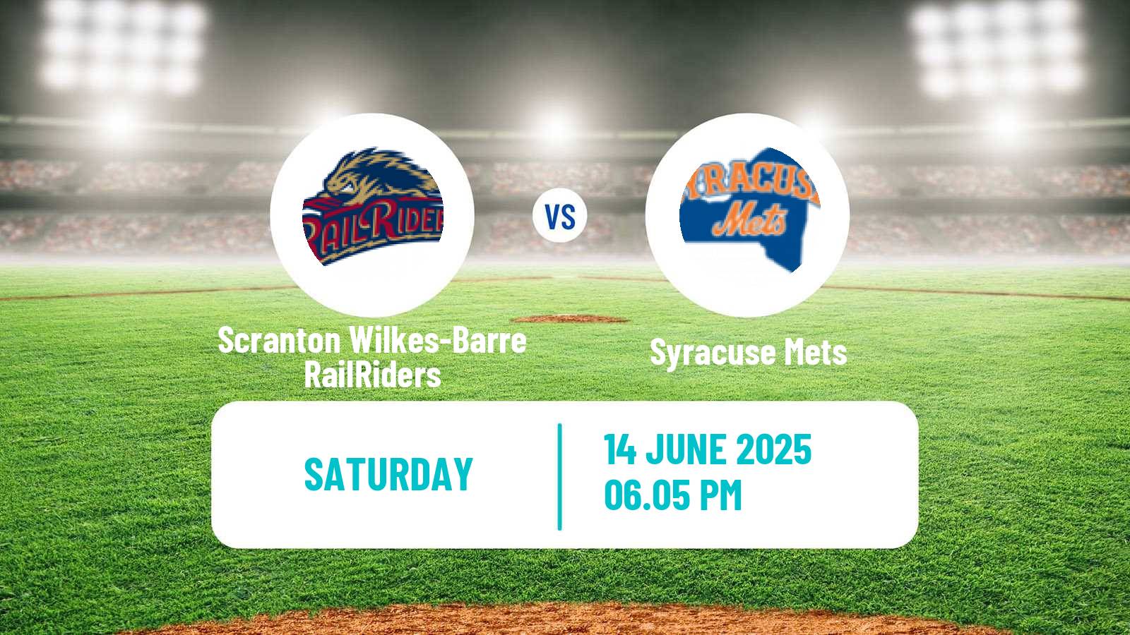Baseball IL Scranton Wilkes-Barre RailRiders - Syracuse Mets