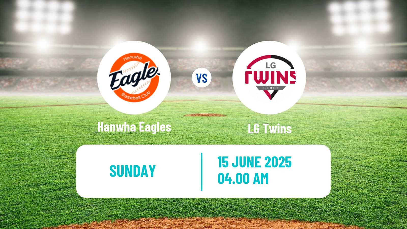 Baseball KBO Hanwha Eagles - LG Twins