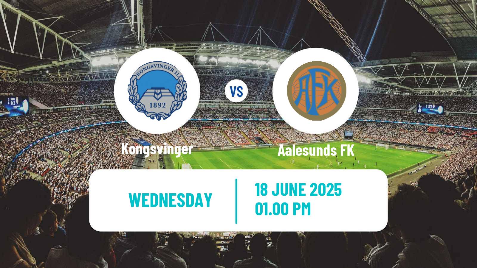 Soccer Norwegian Adeccoligaen Kongsvinger - Aalesunds