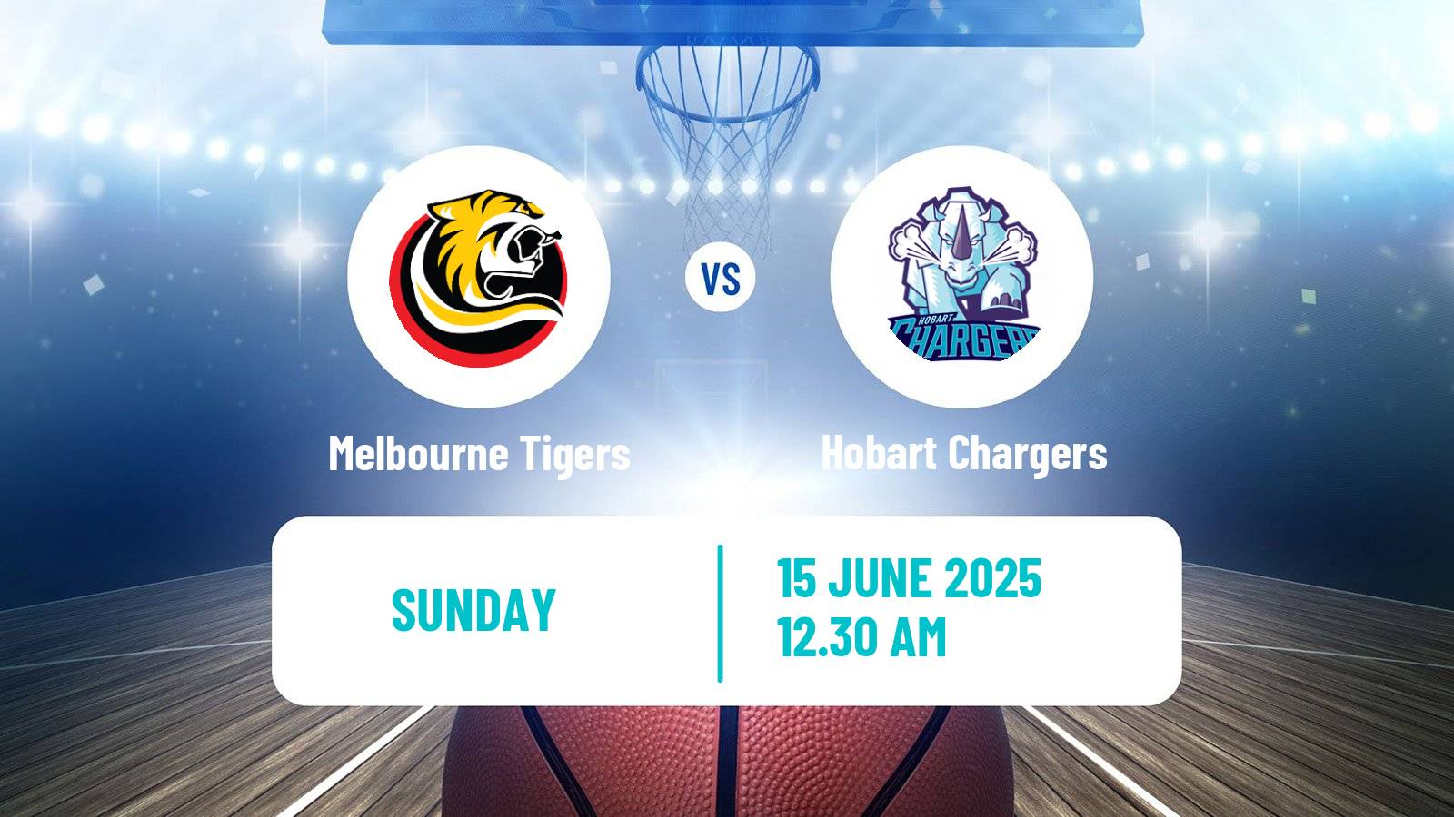 Basketball Australian NBL1 South Melbourne Tigers - Hobart Chargers