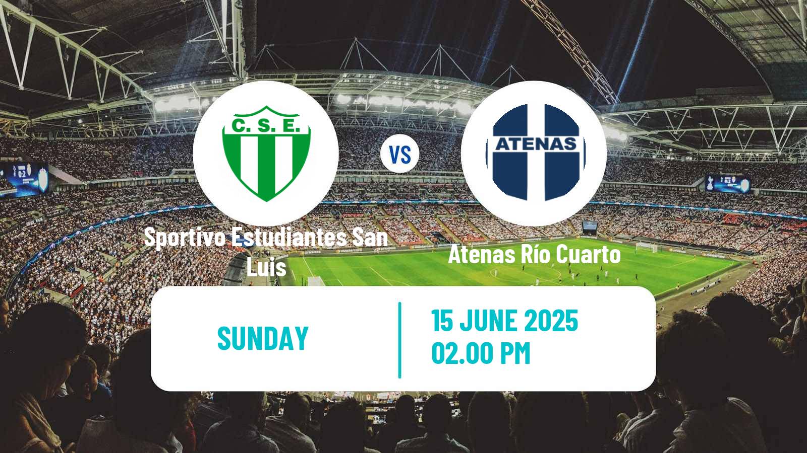 Soccer Argentinian Torneo Federal Sportivo Estudiantes San Luis - Atenas Río Cuarto