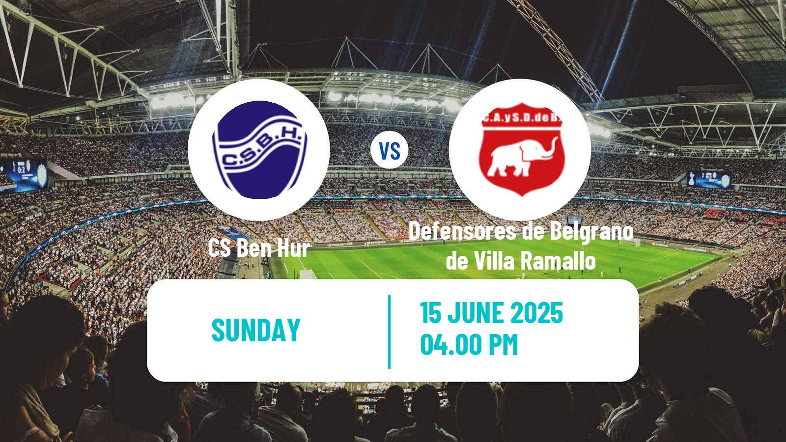 Soccer Argentinian Torneo Federal Ben Hur - Defensores de Belgrano de Villa Ramallo