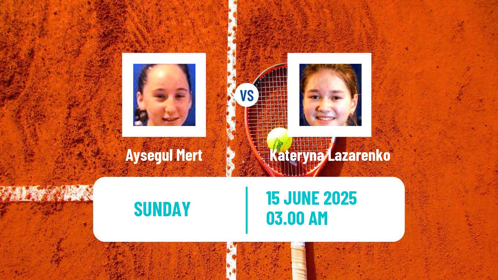 Tennis ITF W15 Kayseri 3 Women Aysegul Mert - Kateryna Lazarenko