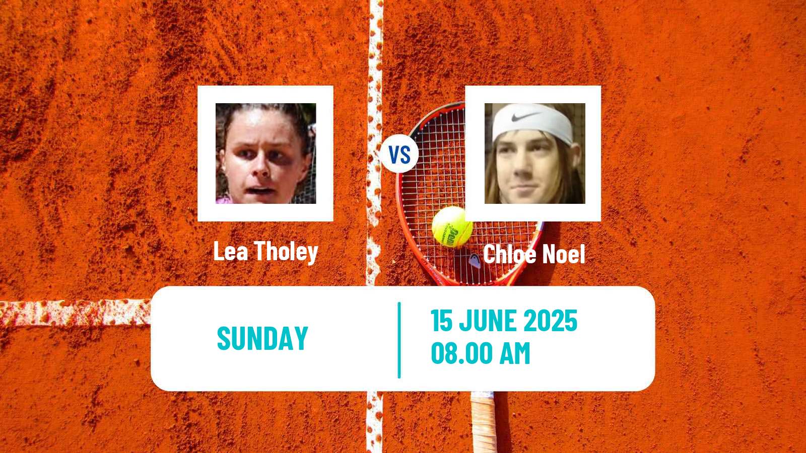 Tennis ITF W15 Norges La Ville Women Lea Tholey - Chloe Noel