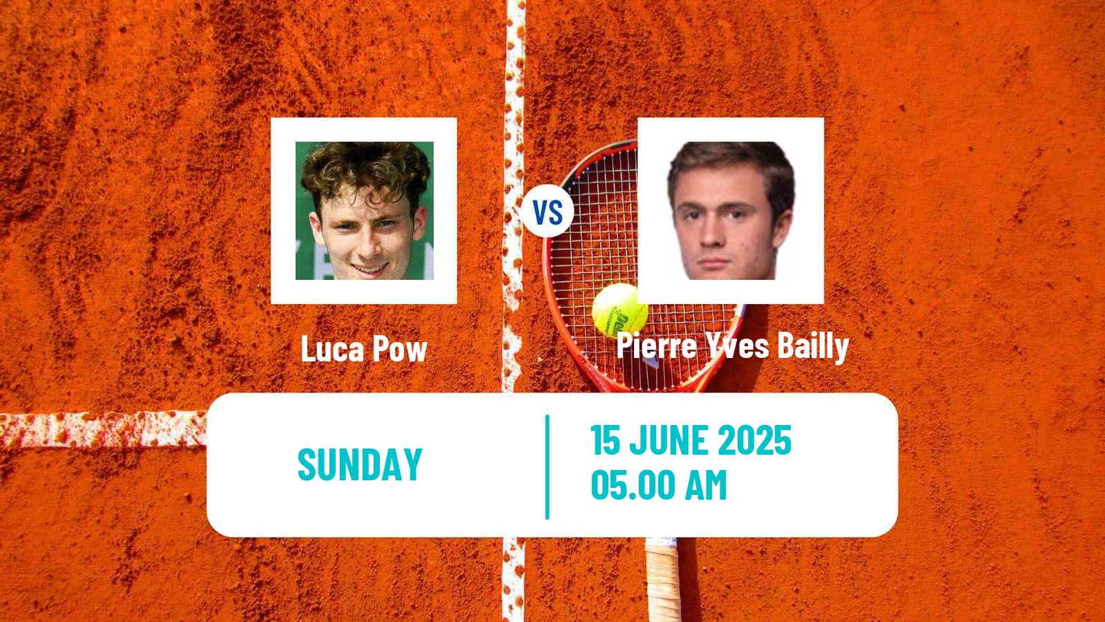 Tennis ITF M15 Monastir 23 Men Luca Pow - Pierre Yves Bailly