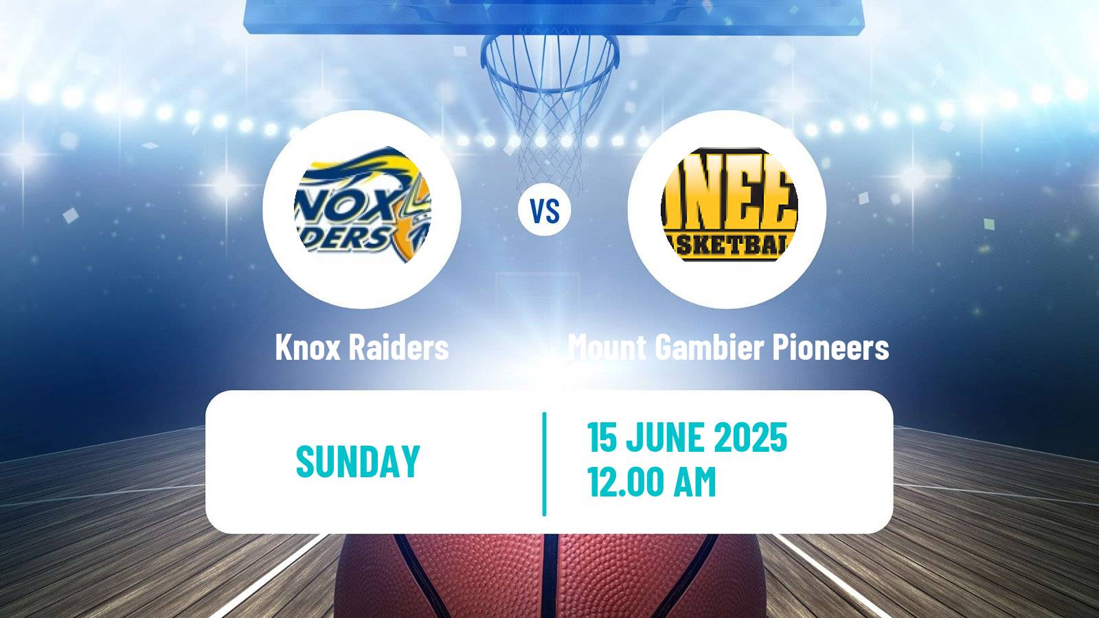 Basketball Australian NBL1 South Knox Raiders - Mount Gambier Pioneers