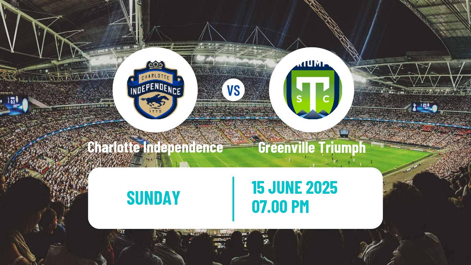 Soccer USL League One Charlotte Independence - Greenville Triumph