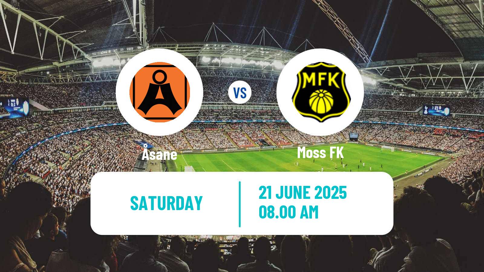 Soccer Norwegian Adeccoligaen Åsane - Moss