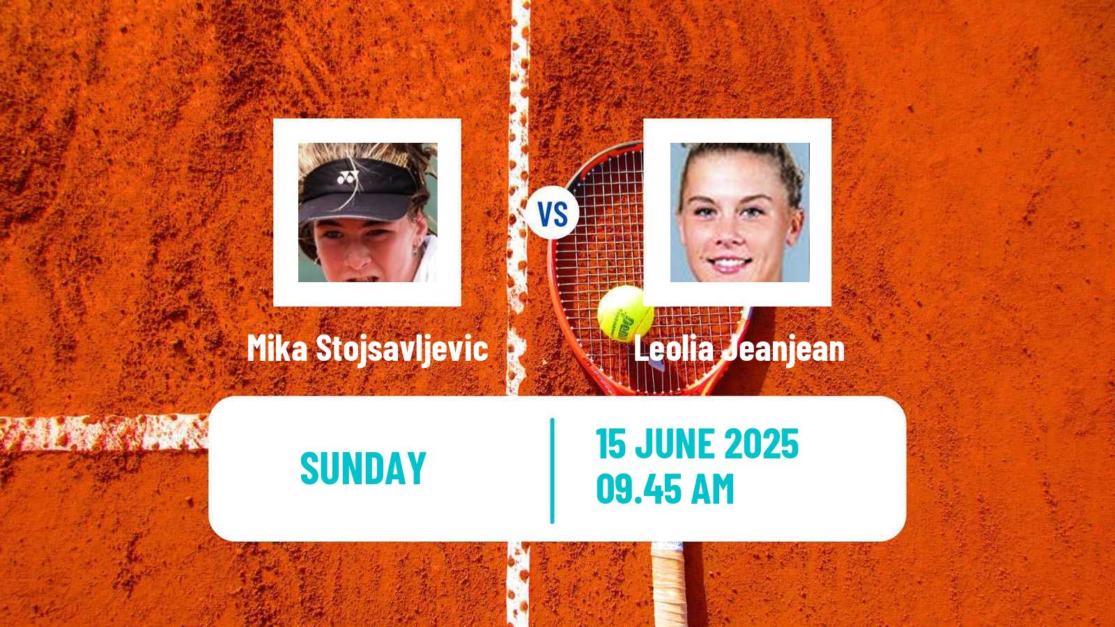 Tennis WTA Nottingham Mika Stojsavljevic - Leolia Jeanjean