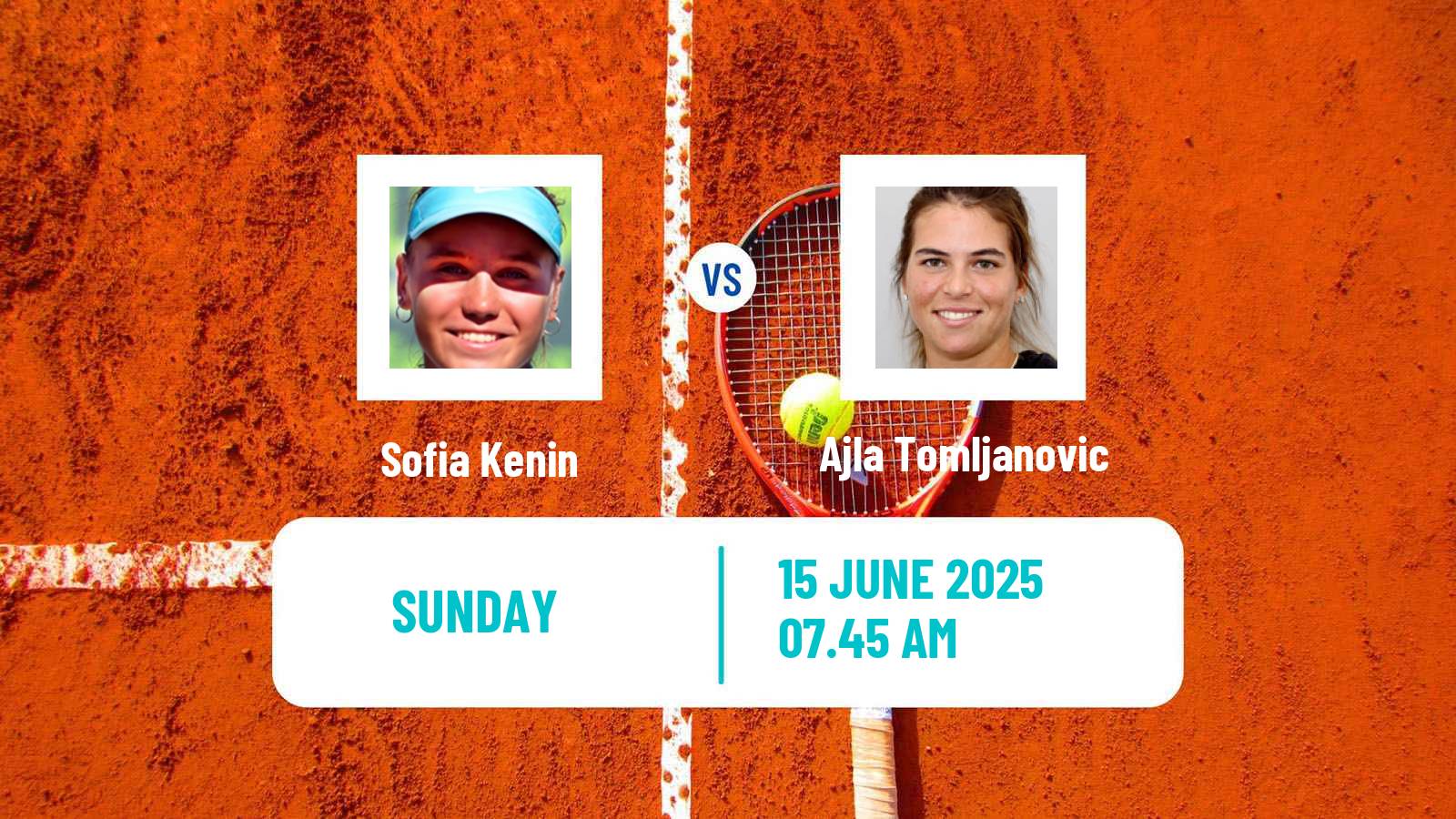 Tennis WTA Berlin Sofia Kenin - Ajla Tomljanovic