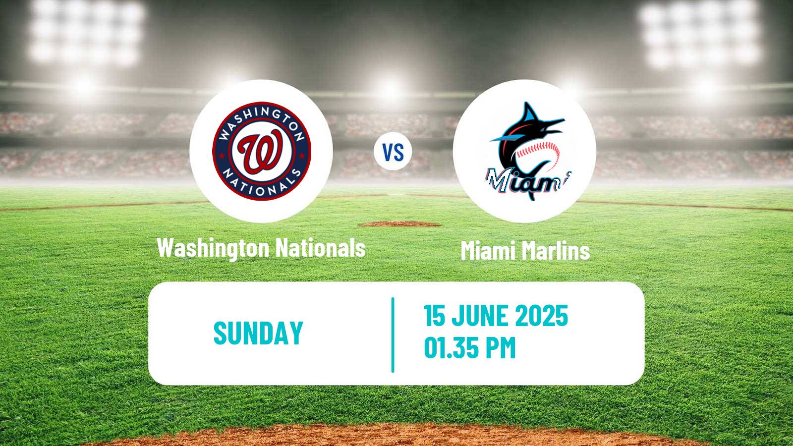 Baseball MLB Washington Nationals - Miami Marlins