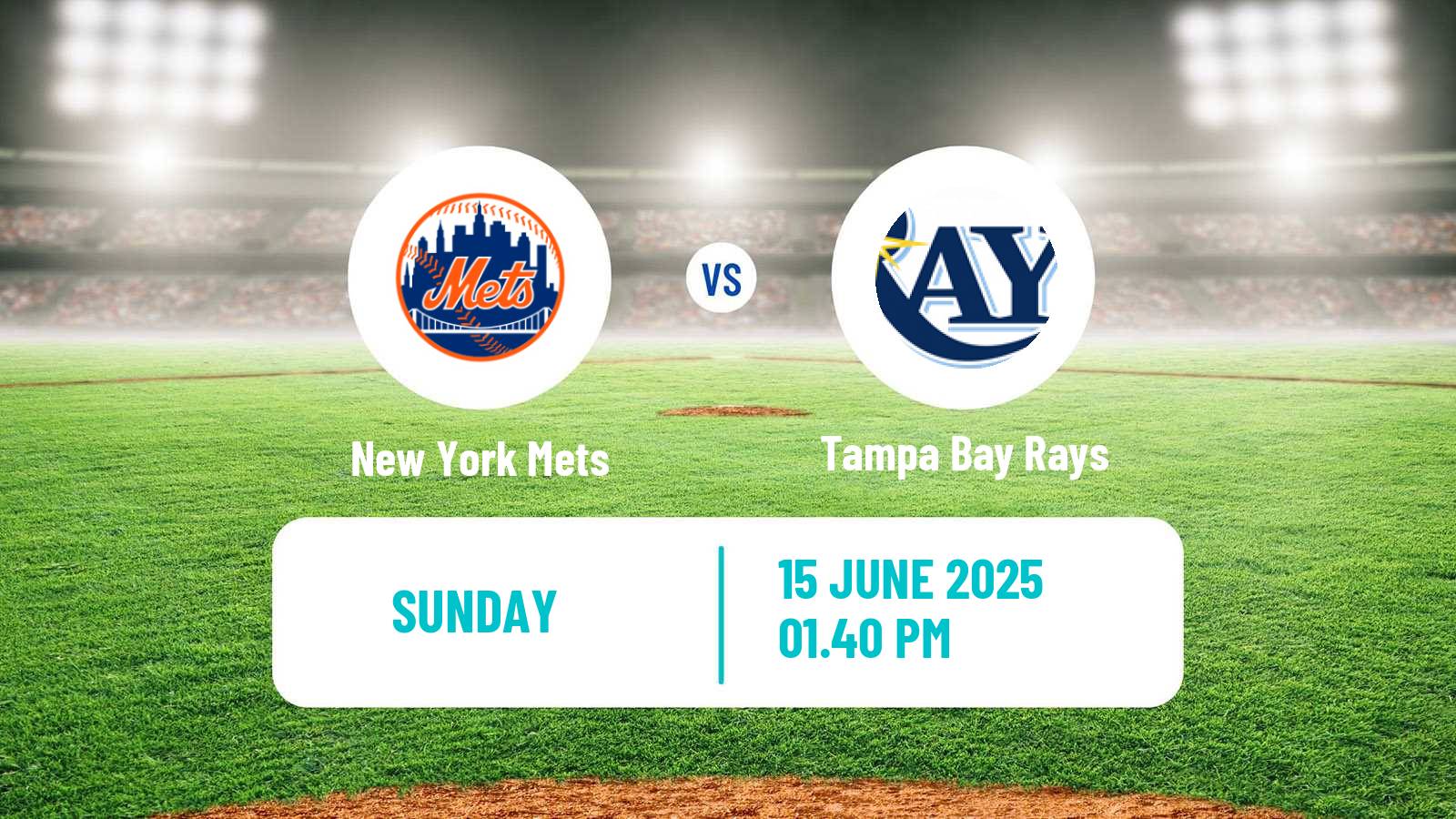 Baseball MLB New York Mets - Tampa Bay Rays