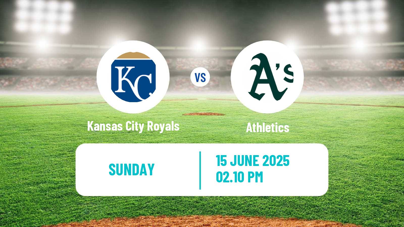 Baseball MLB Kansas City Royals - Athletics