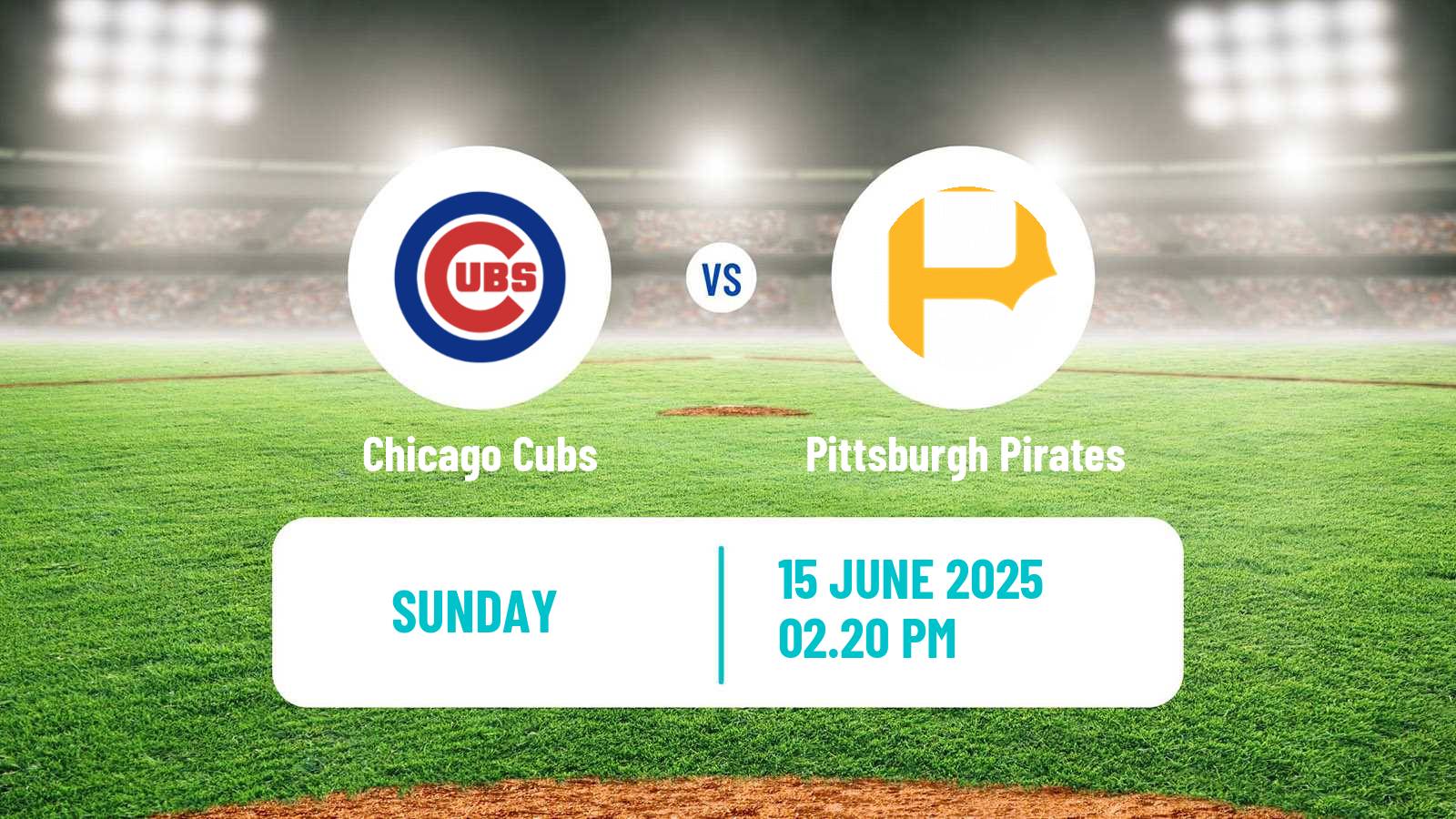 Baseball MLB Chicago Cubs - Pittsburgh Pirates