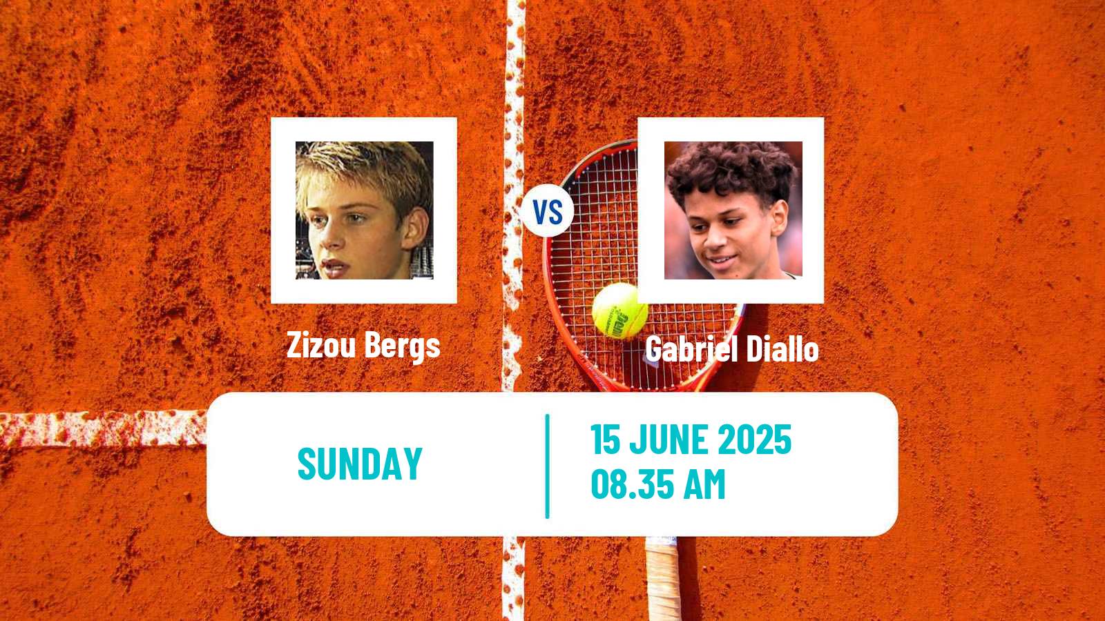 Tennis ATP Hertogenbosch Zizou Bergs - Gabriel Diallo