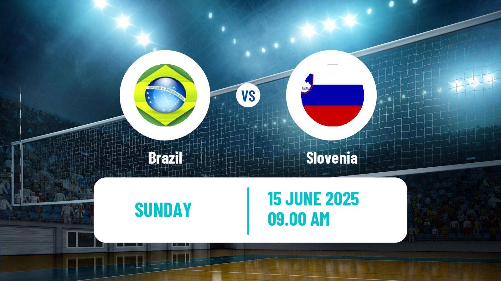 Volleyball Nations League Volleyball Brazil - Slovenia