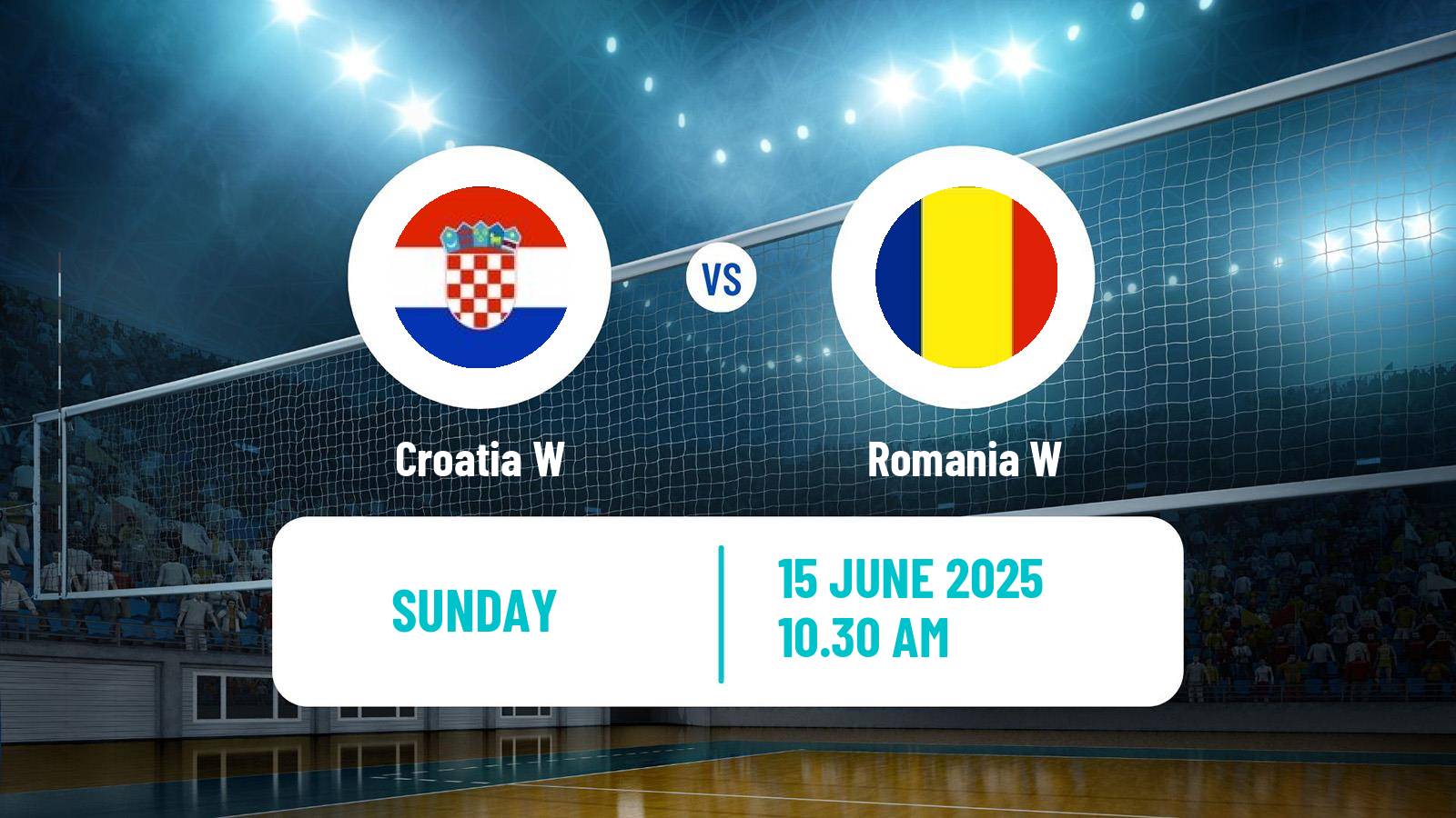 Volleyball Golden European League Volleyball Women Croatia W - Romania W