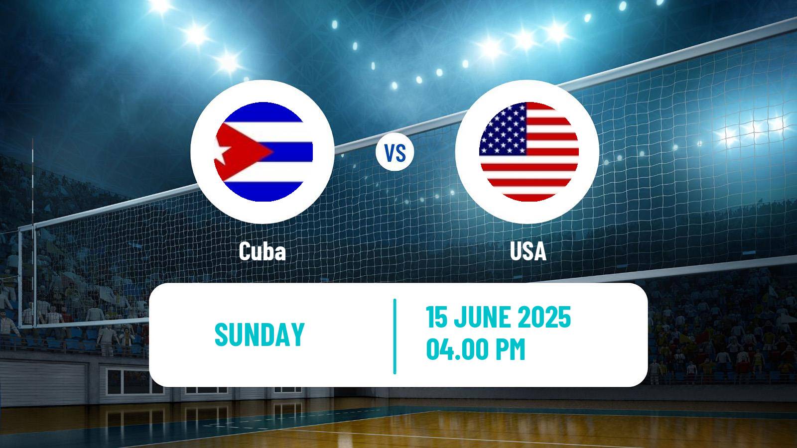 Volleyball Nations League Volleyball Cuba - USA