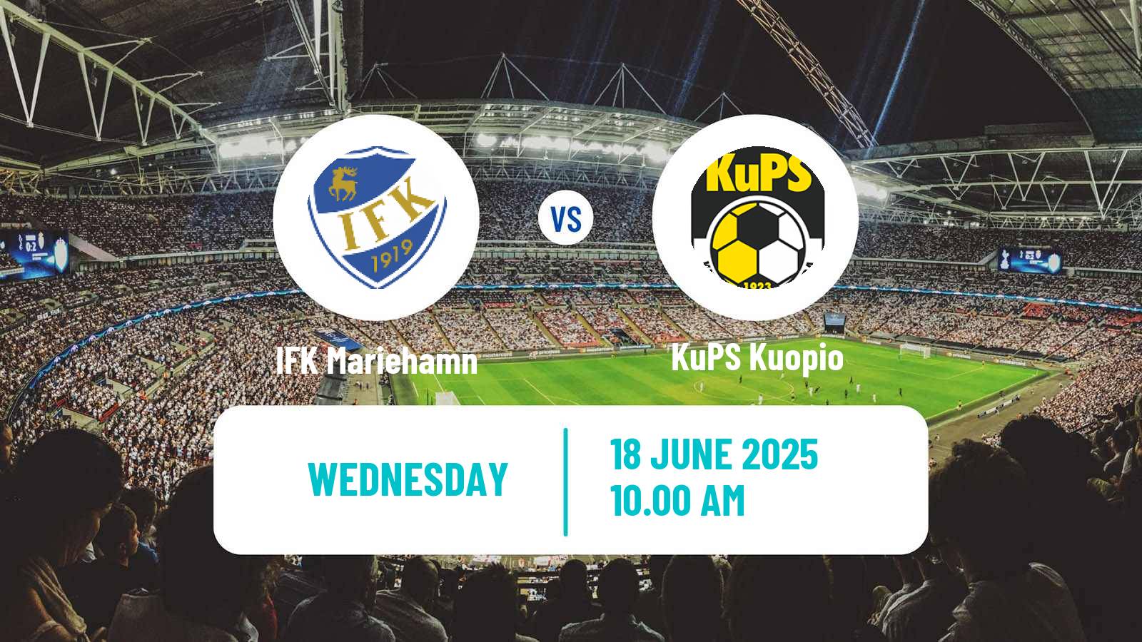 Soccer Finnish Veikkausliiga IFK Mariehamn - KuPS Kuopio