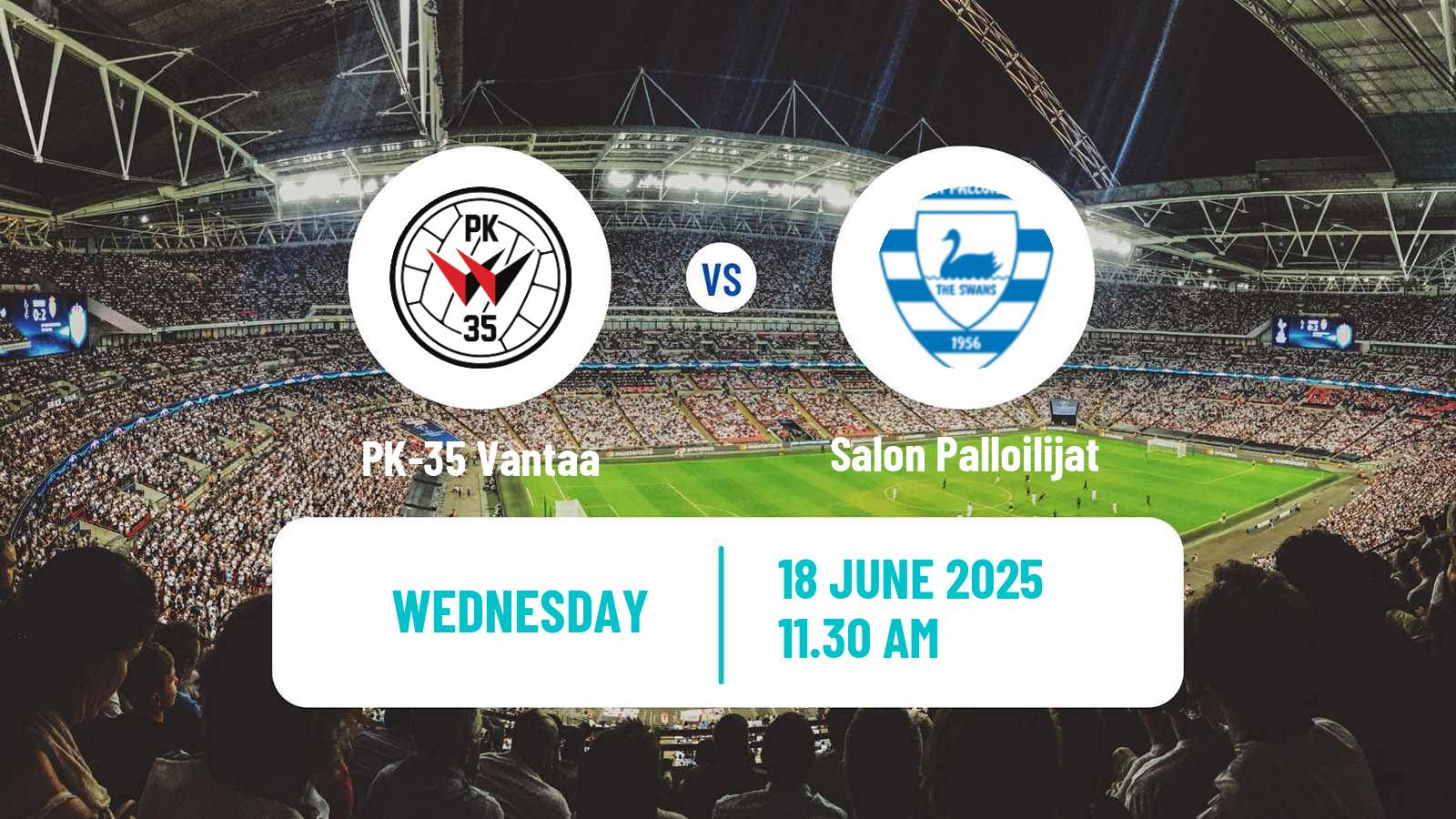 Soccer Finnish Ykkosliiga PK-35 Vantaa - Salon Palloilijat