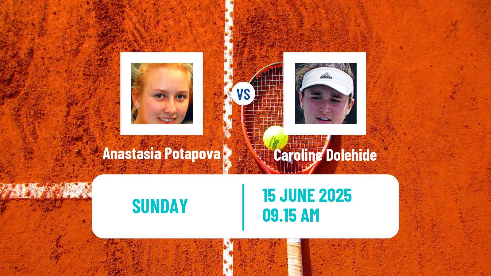 Tennis WTA Berlin Anastasia Potapova - Caroline Dolehide