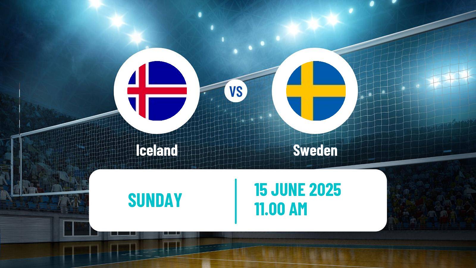 Volleyball Silver European League Volleyball Iceland - Sweden