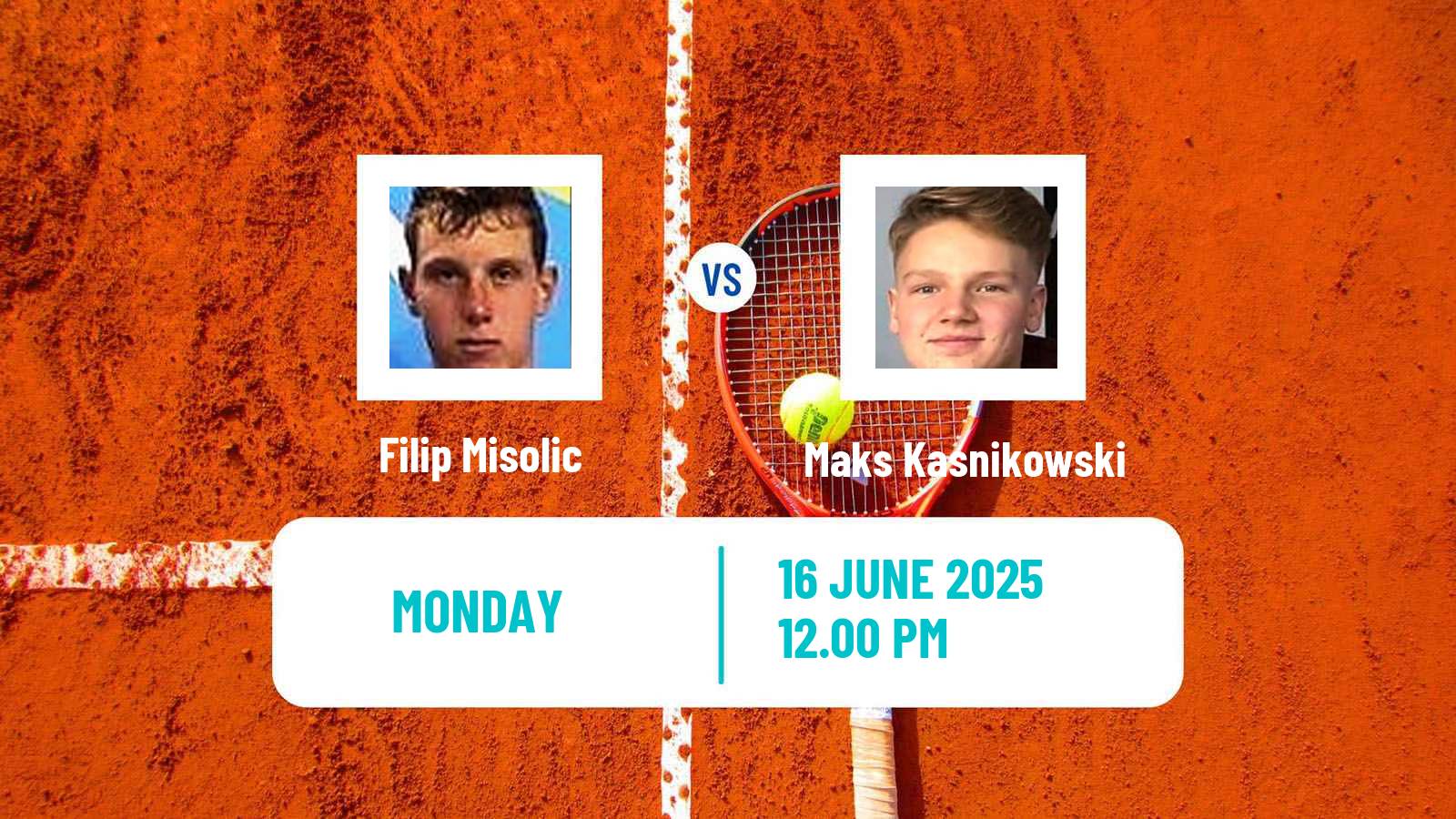 Tennis Poznan Challenger Men Filip Misolic - Maks Kasnikowski