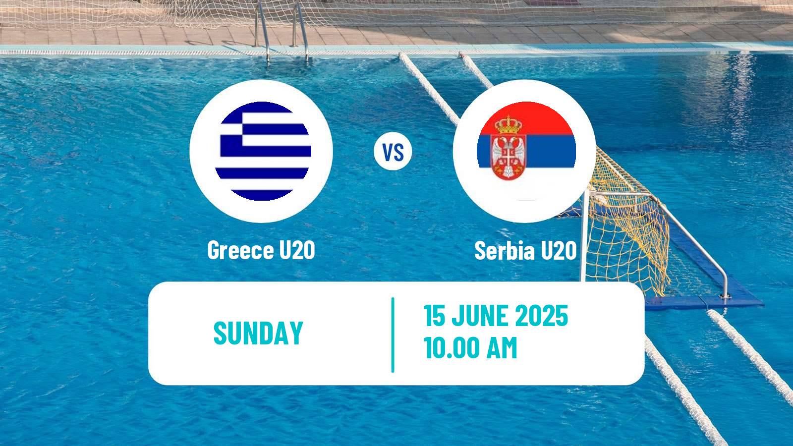 Water polo World Championship Water Polo U20 Greece U20 - Serbia U20