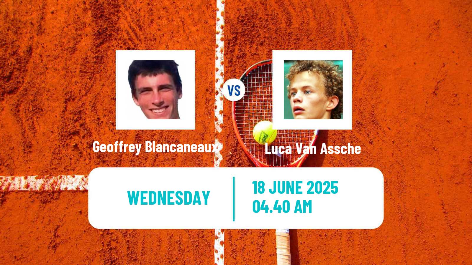 Tennis Sassuolo Challenger Men Geoffrey Blancaneaux - Luca Van Assche