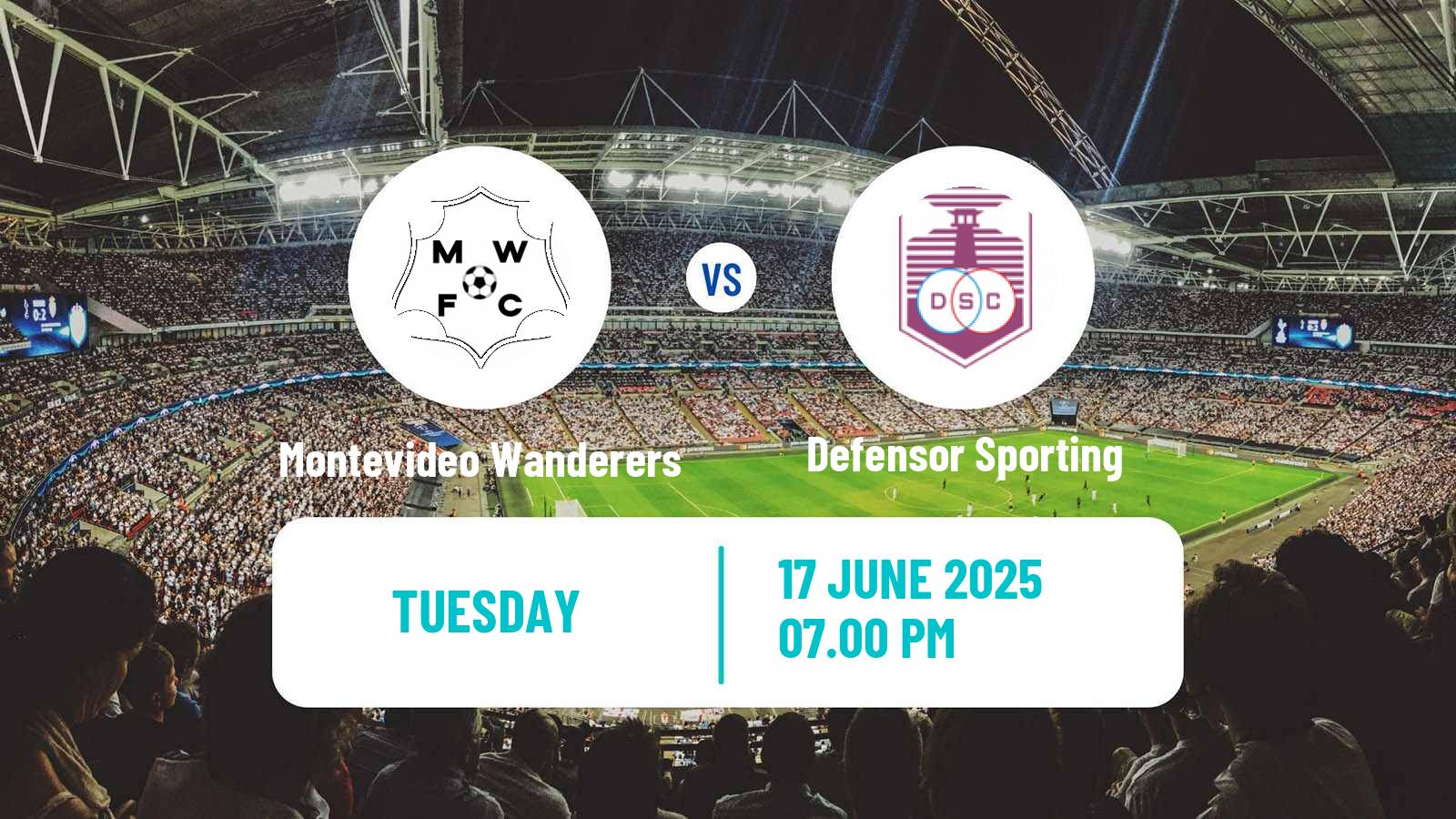 Soccer Uruguayan Primera Division Montevideo Wanderers - Defensor Sporting